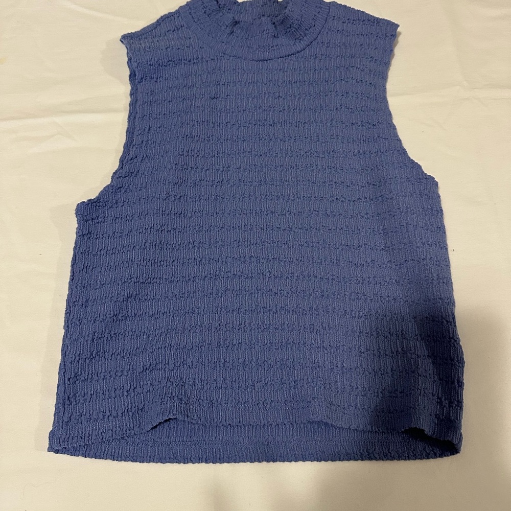 O'Neill Blue Smocked Muscle Tee
